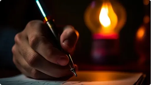 Person writing will